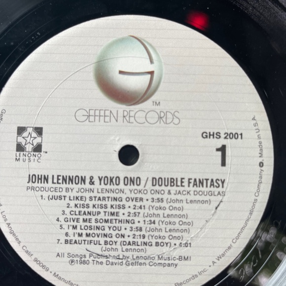 Double Fantasy John Lennon & Yoko Ono Vinyl Record Geffen Records GHS 2001 - Picture 8 of 10